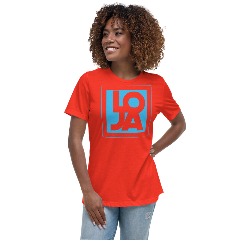 Lion Of Judah Apparel Logo Baby Blue Women's Relaxed T-Shirt