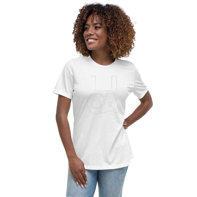 Lion Of Judah Apparel White new logo Women's Relaxed T-Shirt