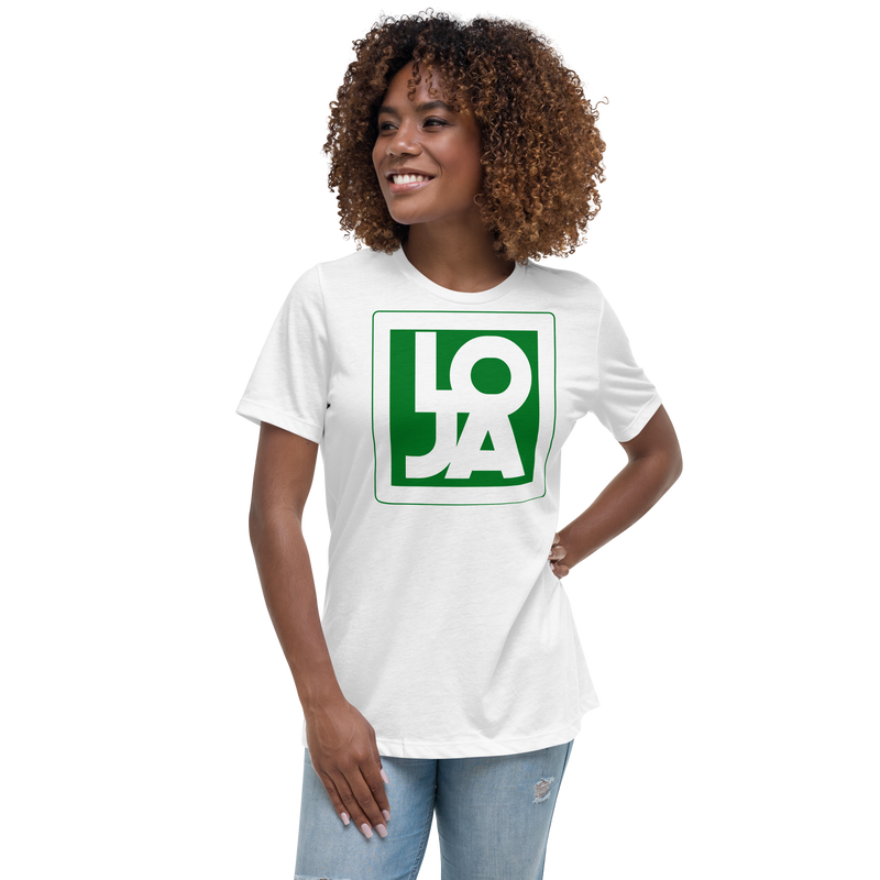 Lion Of Judah Apparel Logo Green Frog Color Women's Relaxed T-Shirt