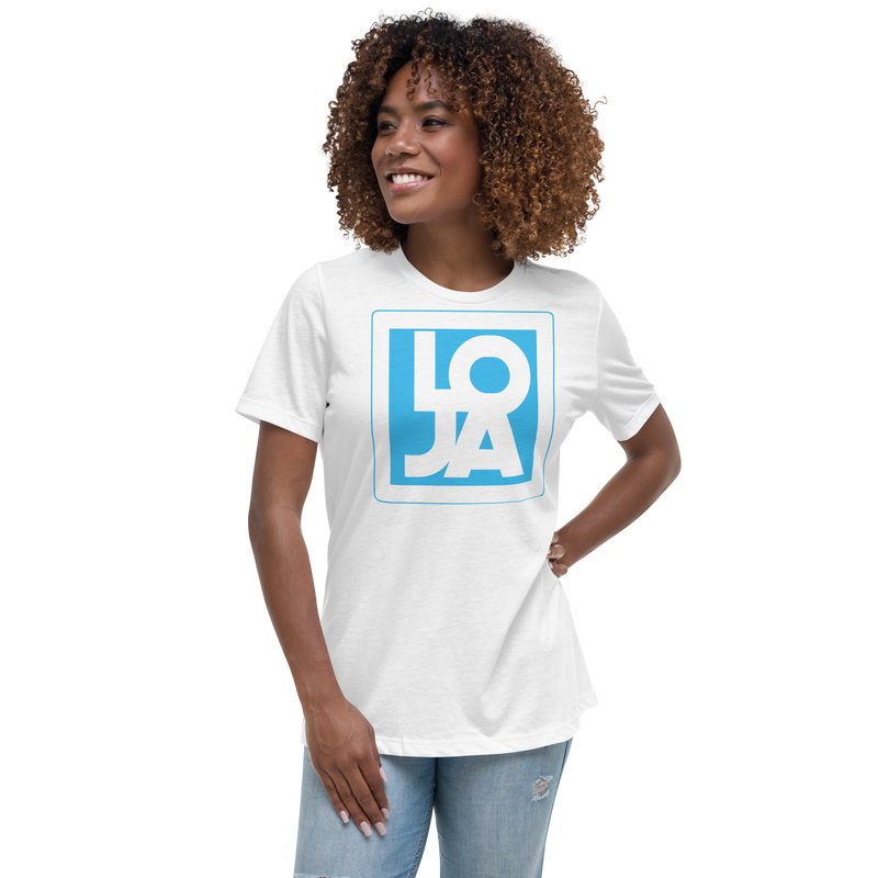 Lion Of Judah Apparel Logo Baby Blue Women's Relaxed T-Shirt