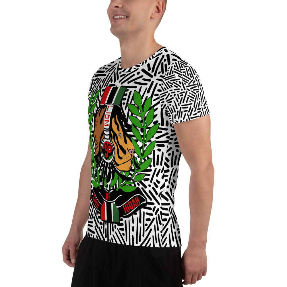 Lion Of Judah God All-Over Print Men's Athletic T-shirt