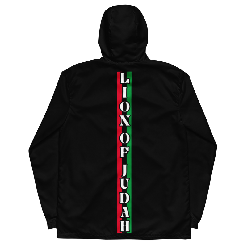 Lion Of Judah God Men’s Black windbreaker