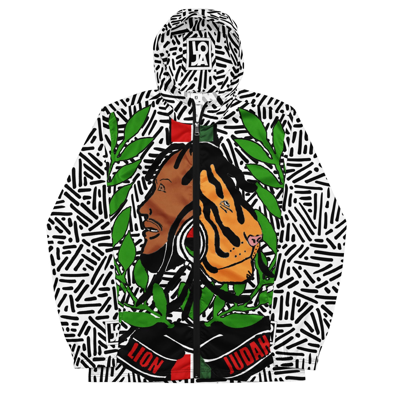 Lion Of Judah God Men’s windbreaker & Lion Of Judah God All over print unisex wide leg pants Bundle