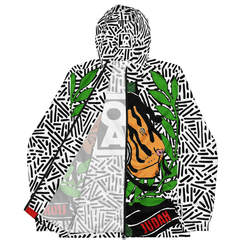 Lion Of Judah God Men’s windbreaker & Lion Of Judah God All over print unisex wide leg pants Bundle