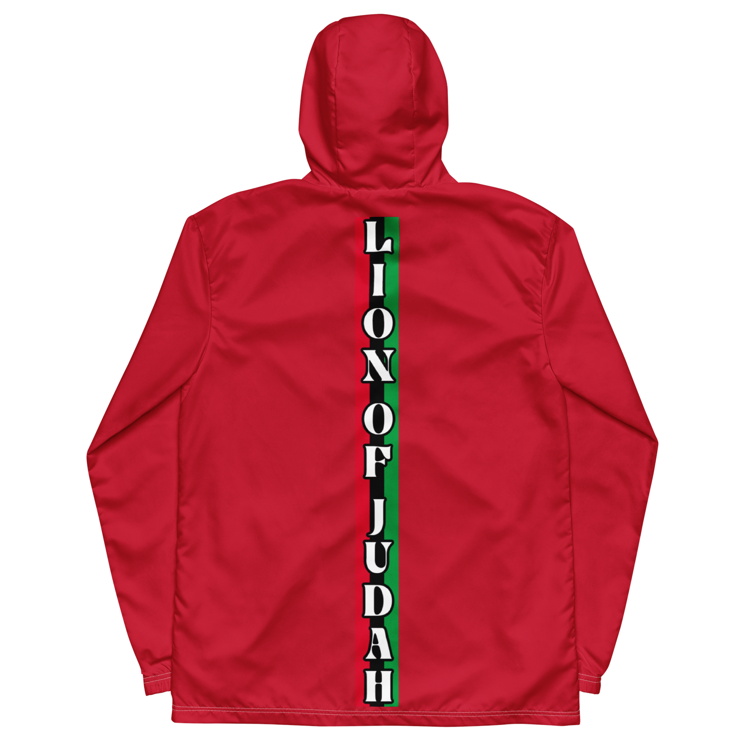 Lion of Judah God Men’s Red windbreaker