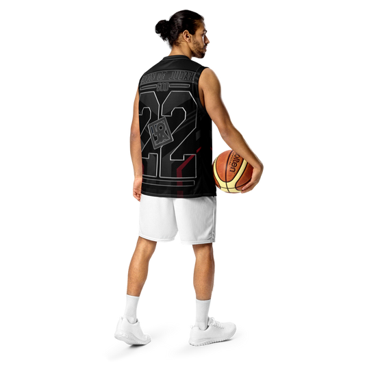 Lion Of Judah Wingz Design Recycled unisex Geometric Design basketball jersey