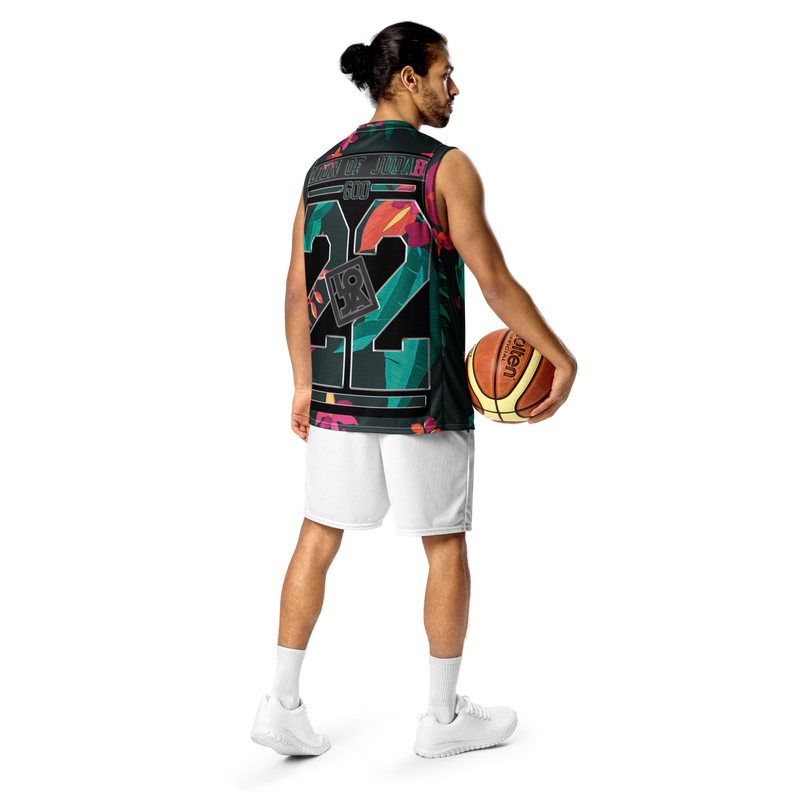 Lion Of Judah Wingz Design Recycled unisex Plants Pattern #2 Design basketball jersey