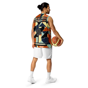 Lion Of Judah God Design Recycled unisex Geometric Design basketball jersey