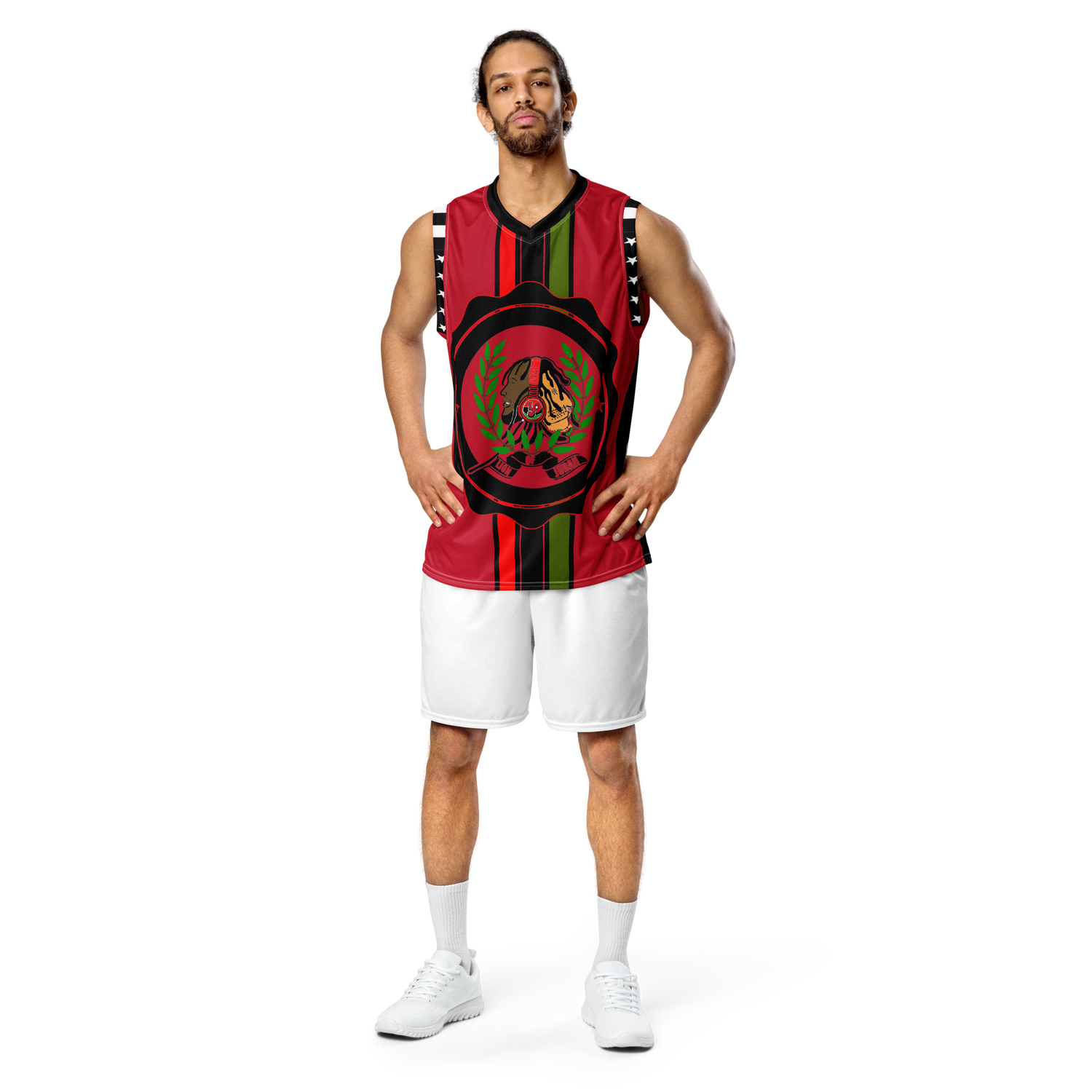 Lion Of Judah GOD Recycled unisex basketball jersey