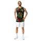 Lion Of Judah GOD Black & Light Green Camo Design Recycled unisex basketball jersey