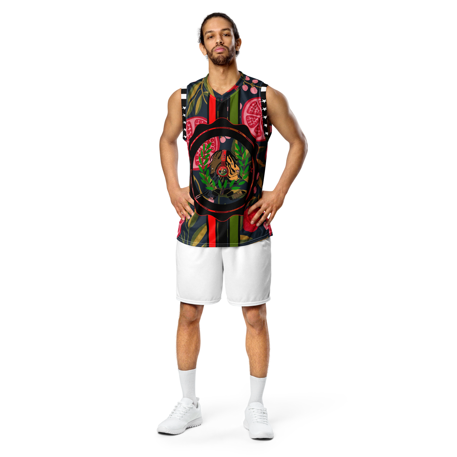 Lion Of Judah GOD Color Design Print Recycled unisex basketball jersey