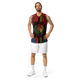 Lion Of Judah GOD Red & Blue Design Recycled unisex basketball jersey