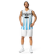 Lion Of Judah Wingz Design Recycled unisex Blue Stripes fadeaway basketball jersey