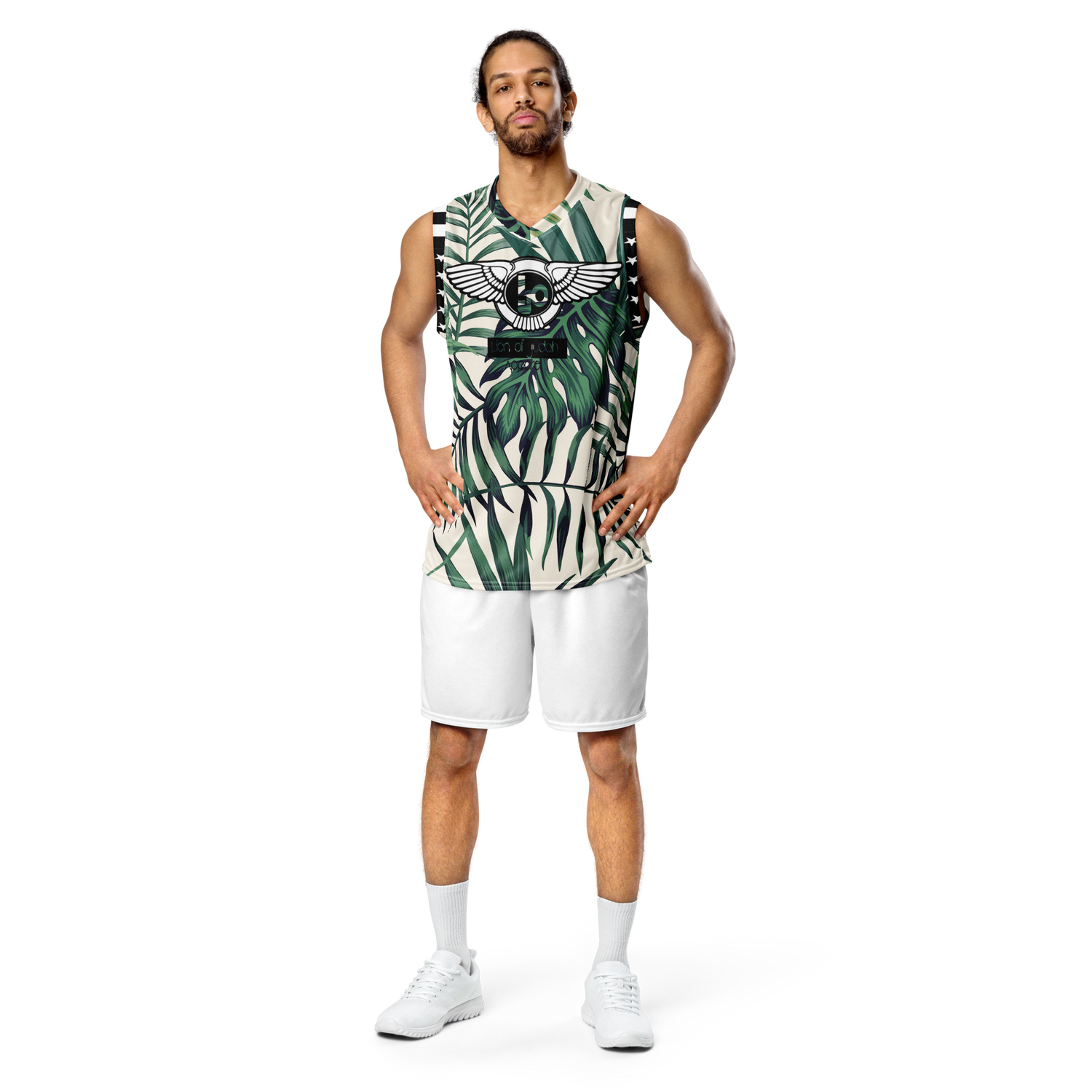 Lion Of Judah Wingz Design Recycled unisex Plants Design basketball jersey
