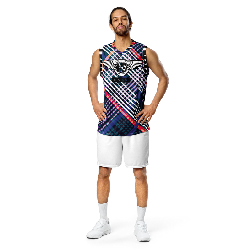 Lion Of Judah Wingz Design Recycled unisex Cross pattern 2 Design basketball jersey