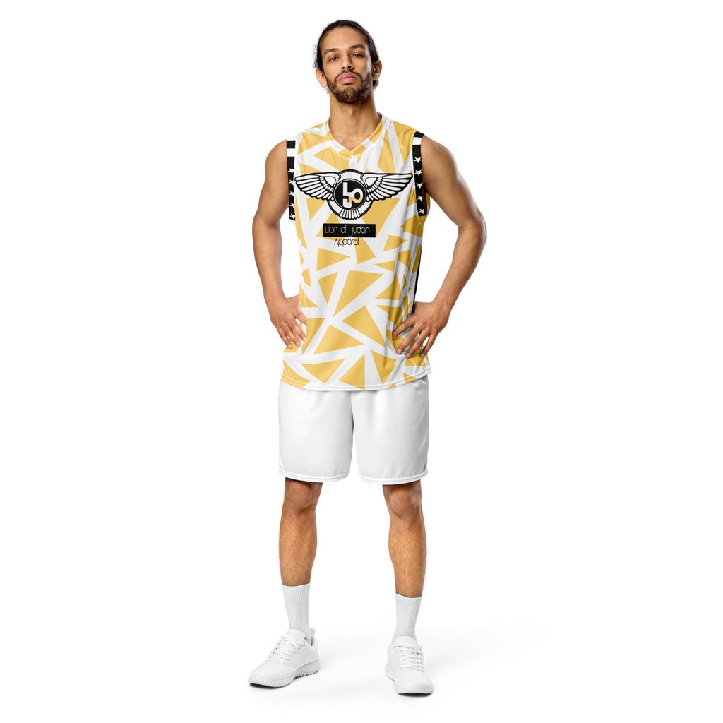 Lion Of Judah Wingz Design Recycled unisex Cool Pattern #2 Design basketball jersey
