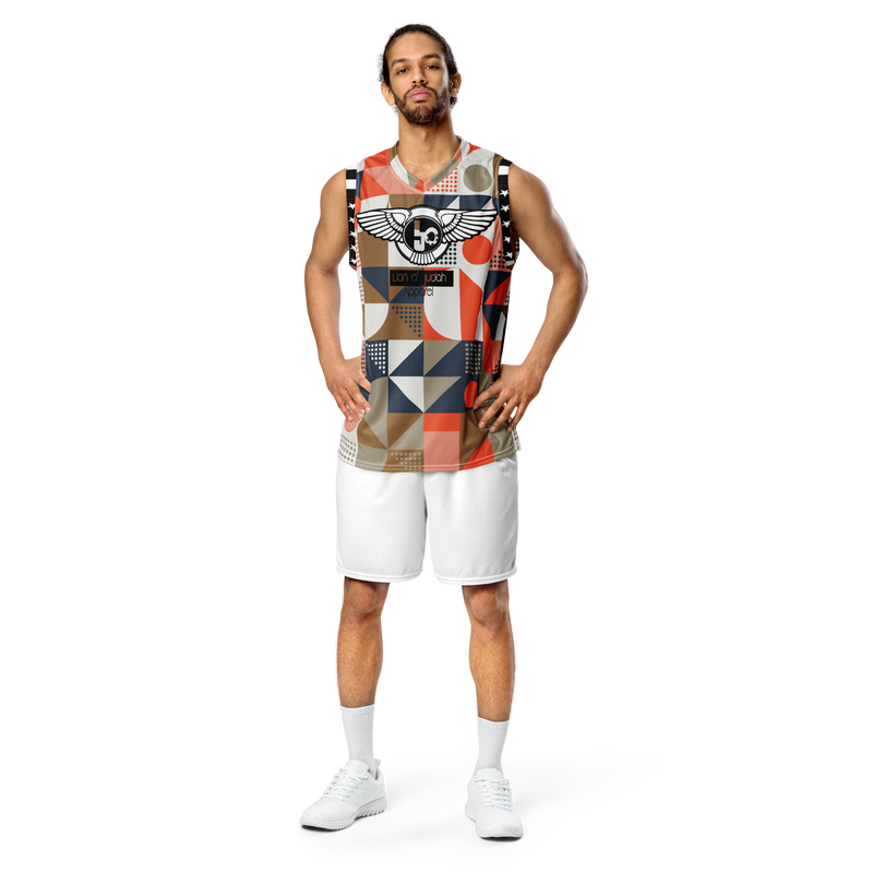 Lion Of Judah Wingz Design Recycled unisex Cool Pattern #3 Design basketball jersey