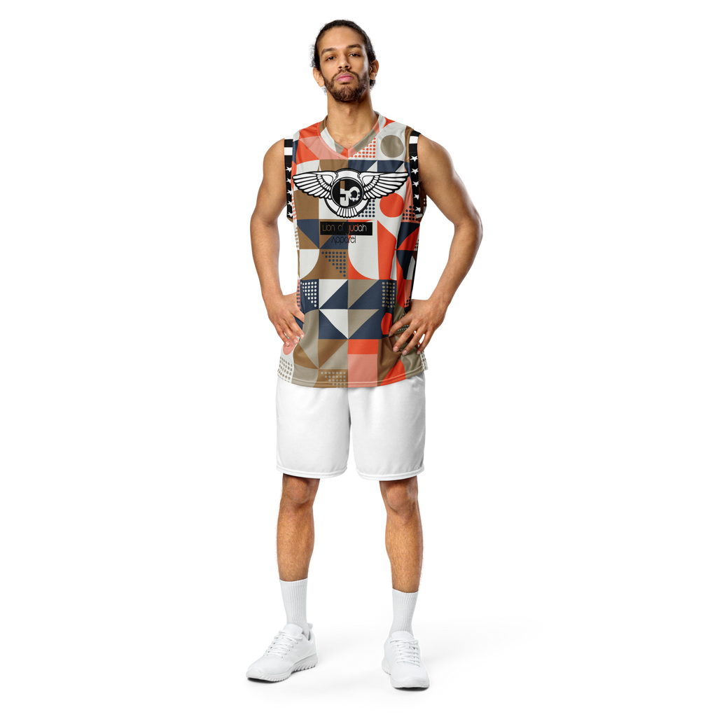 Lion Of Judah Wingz Design Recycled unisex Cool Pattern #3 Design basketball jersey
