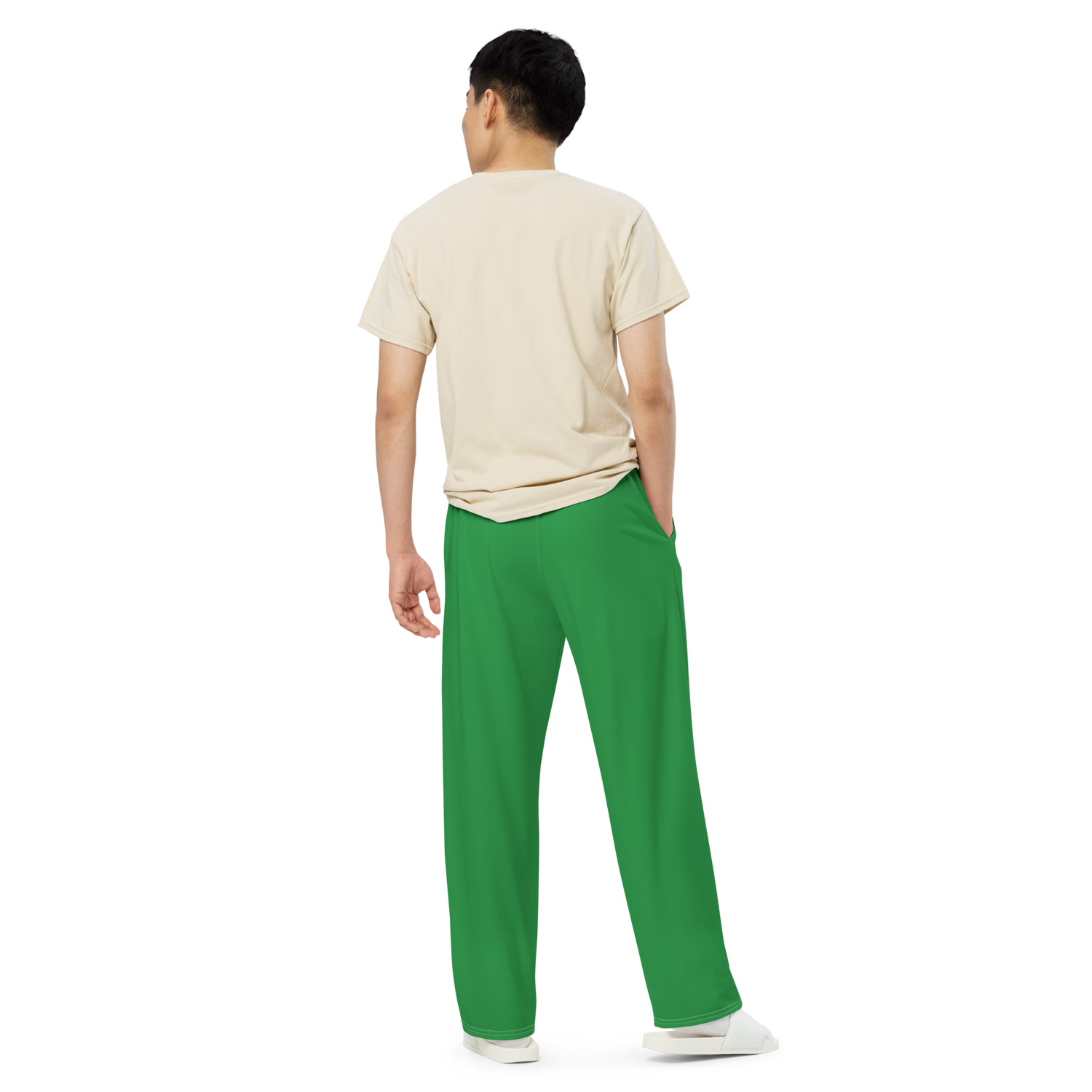 Lion Of Judah God All over print Green unisex wide leg pants