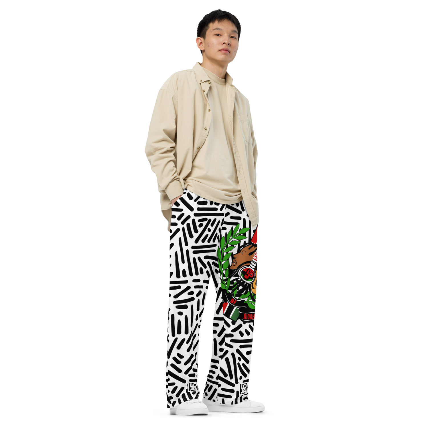 Lion Of Judah God All over print unisex wide leg pants