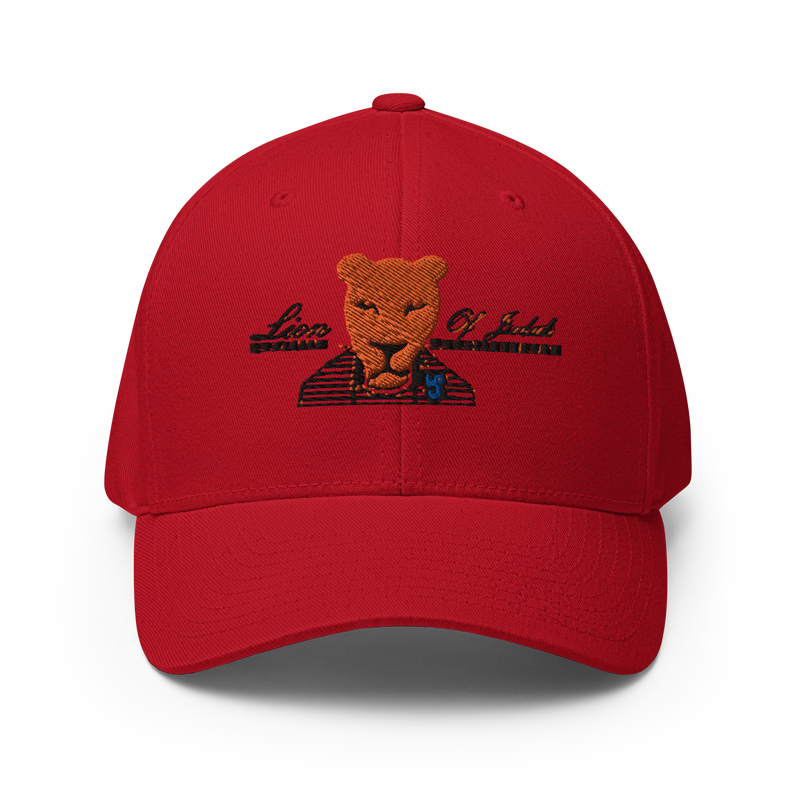 Lion Of Judah Design Structured Twill Cap
