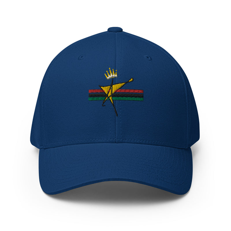 The Black Star Of The Tribe Of Judah Structured Twill Cap