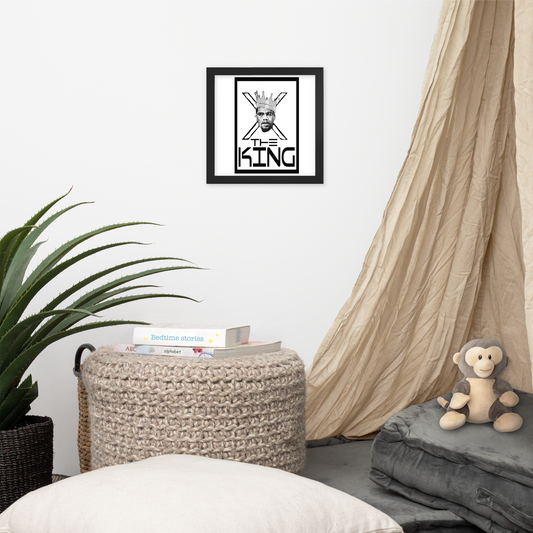 X The King Framed poster