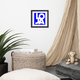Lion Of Judah Blue Logo Framed poster Framed poster