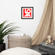 Lion Of Judah Fire Engine Red Logo Framed poster