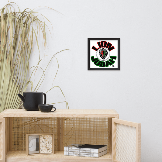Lion Of Judah Design Framed poster