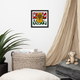 King of the jungle Design Framed poster