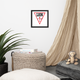 Lion Of Judah Apparel word play spinoff of Guess Design Framed poster
