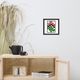KROSS WORD PUZZLE Design Framed poster
