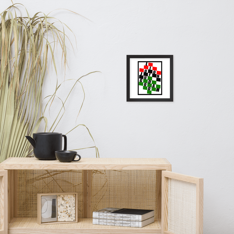 KROSS WORD PUZZLE Design Framed poster