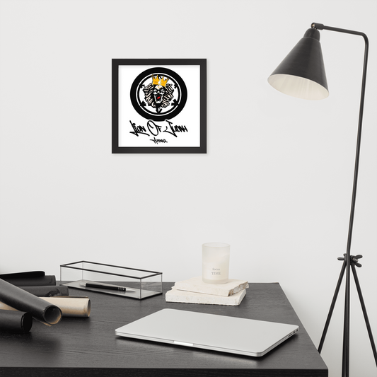 Lion Of Judah Apparel Lion Design Framed poster