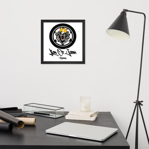 Lion Of Judah Apparel Lion Design Framed poster