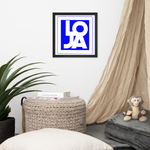 (L.O.J.A.) Lion Of Judah Blue Logo Framed poster Framed poster