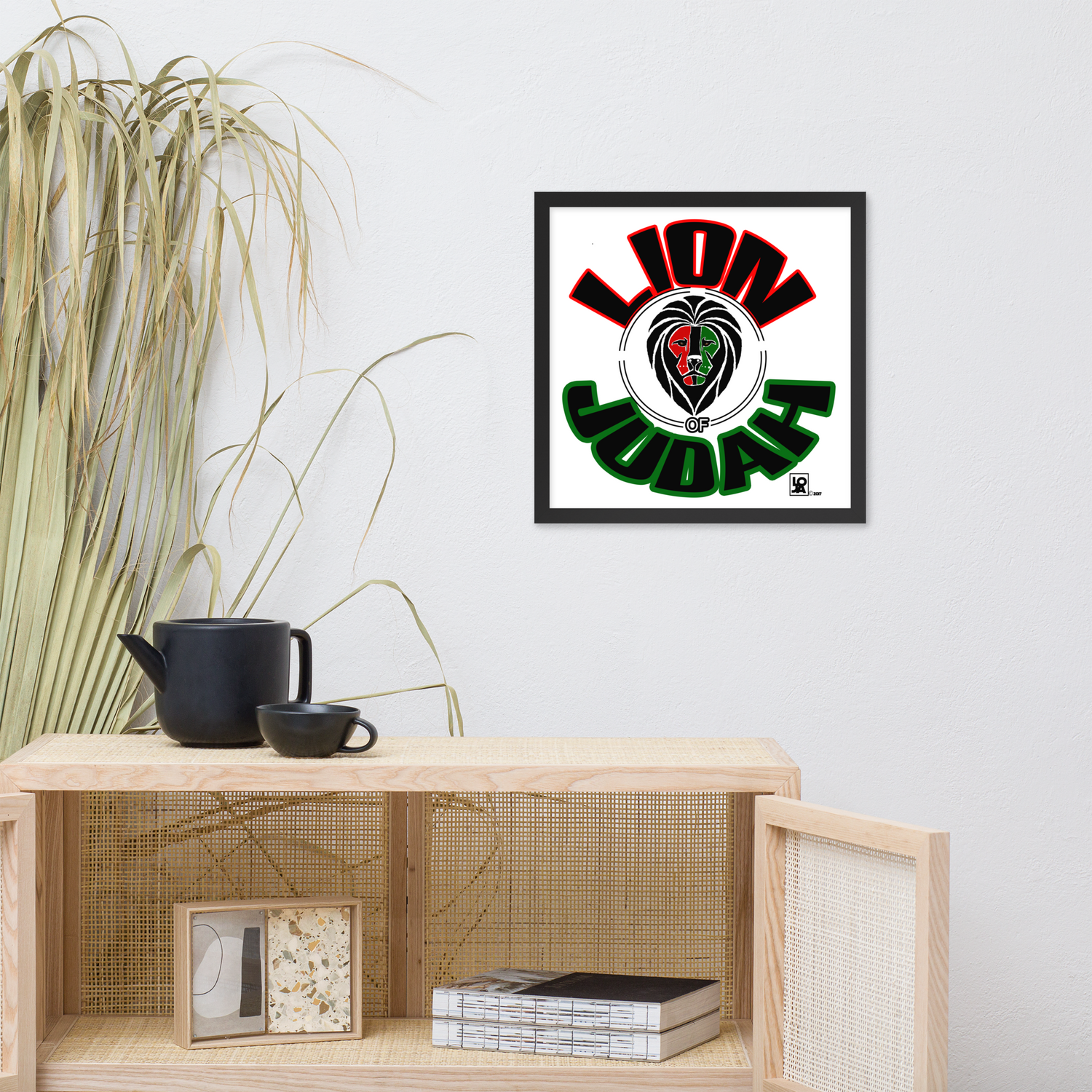 Lion Of Judah Design Framed poster