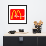 McDonald's Melanated logo Design Framed poster