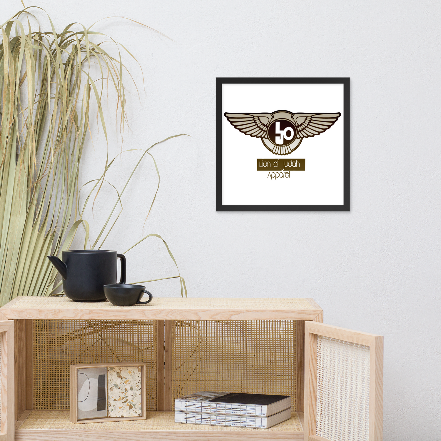 Lion Of Judah Design Framed poster