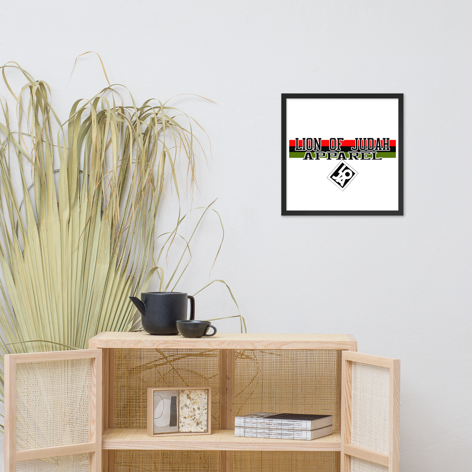 Lion Of Judah Apparel Brand Framed poster