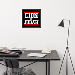 Lion Of Judah Design Framed poster