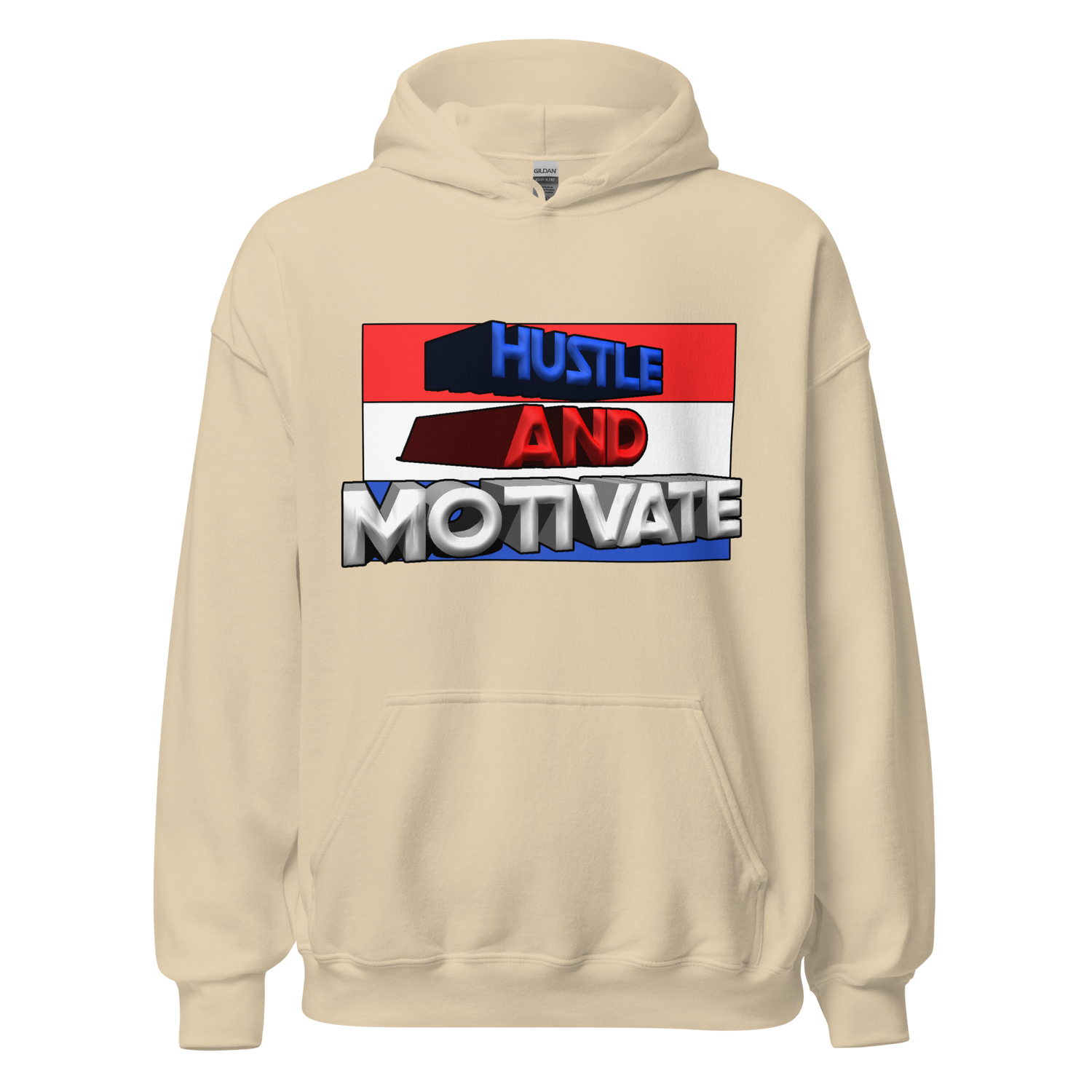 Hustle and Motivate Art Design Unisex Hoodie