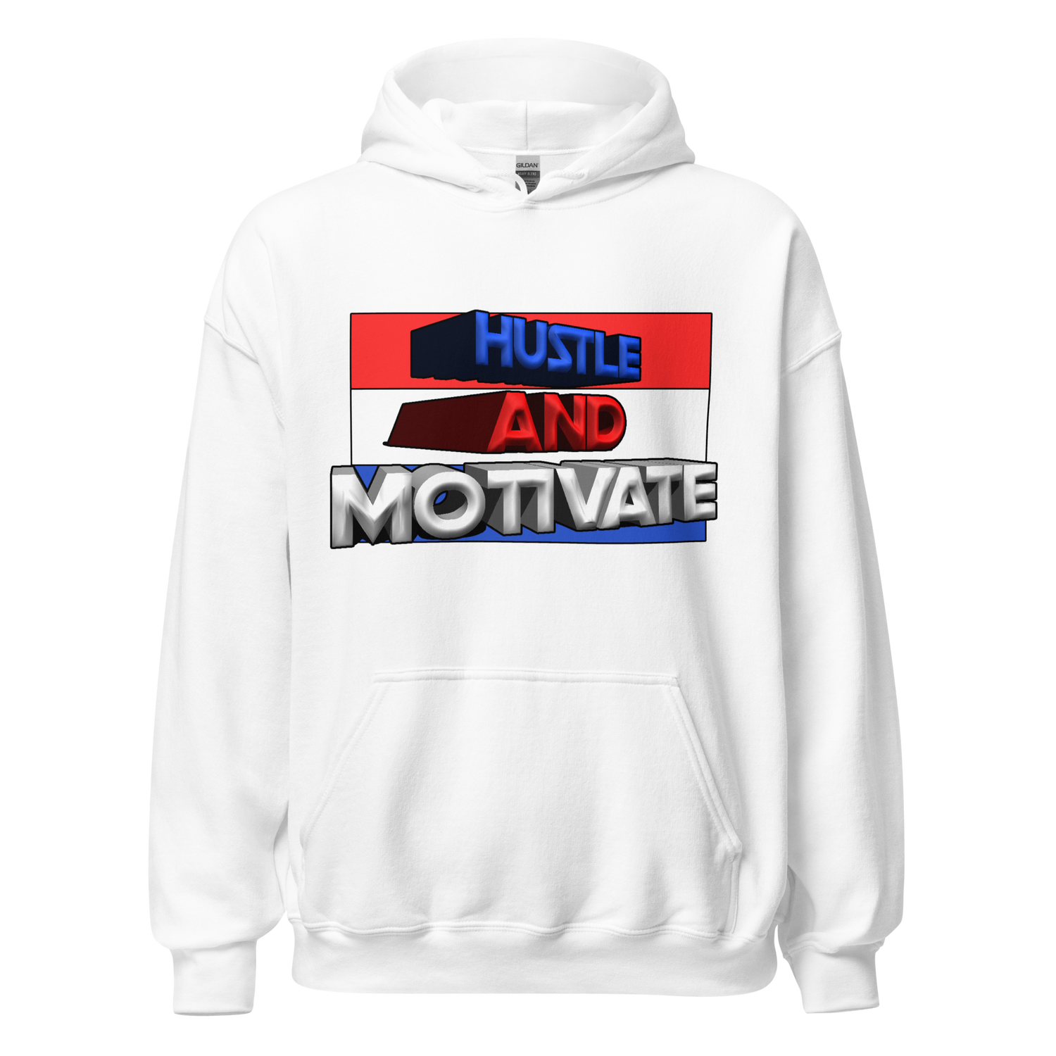 Hustle and Motivate Art Design Unisex Hoodie