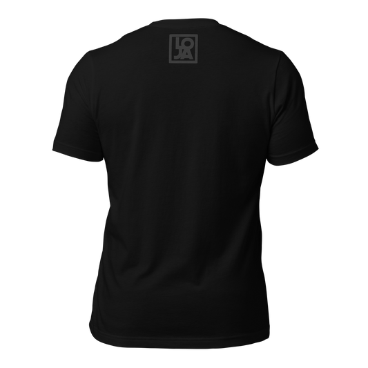 Lion Of Judah Blue logo Short sleeve unisex t-shirt