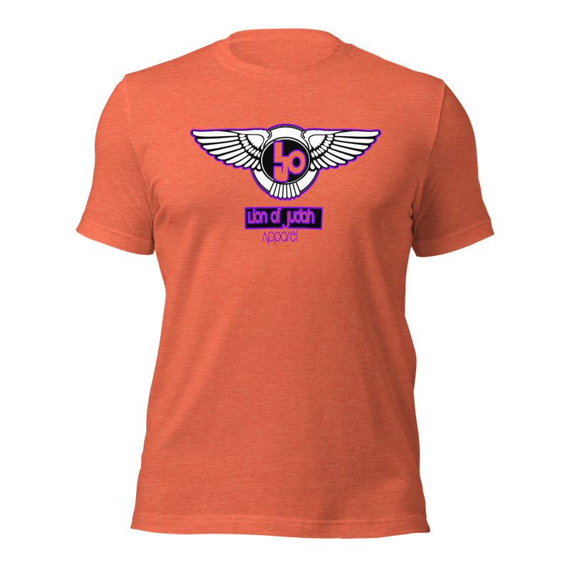Lion Of Judah Wingz  Purple logo Short-sleeve unisex t-shirt