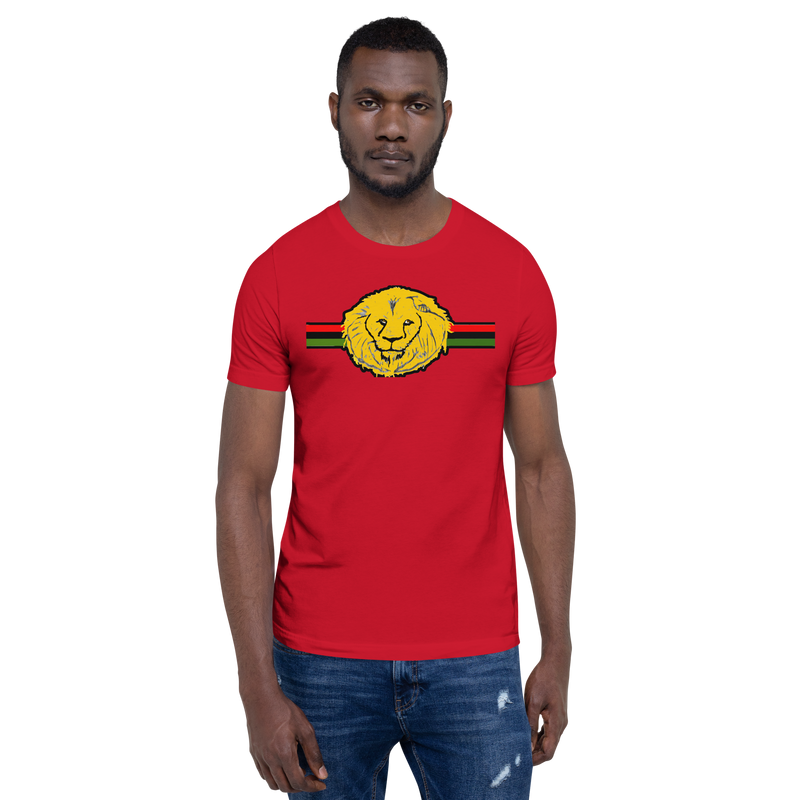 Lion head drawing Short sleeve unisex t-shirt
