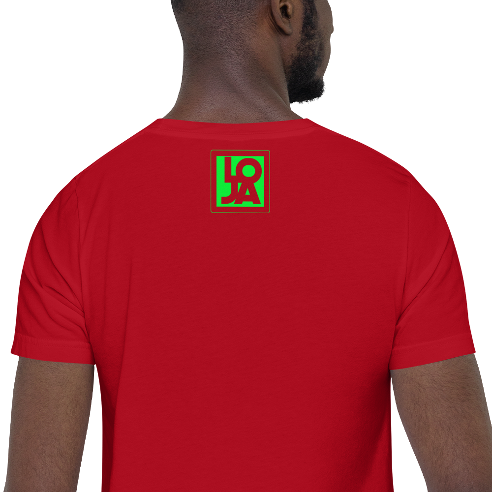 Lion of Judah God V.2 Men’s Red windbreaker & Lion Of Judah God V.2 All over print Red unisex wide leg pants & Lion of Judah God V.2 Unisex t-shirt Bundle