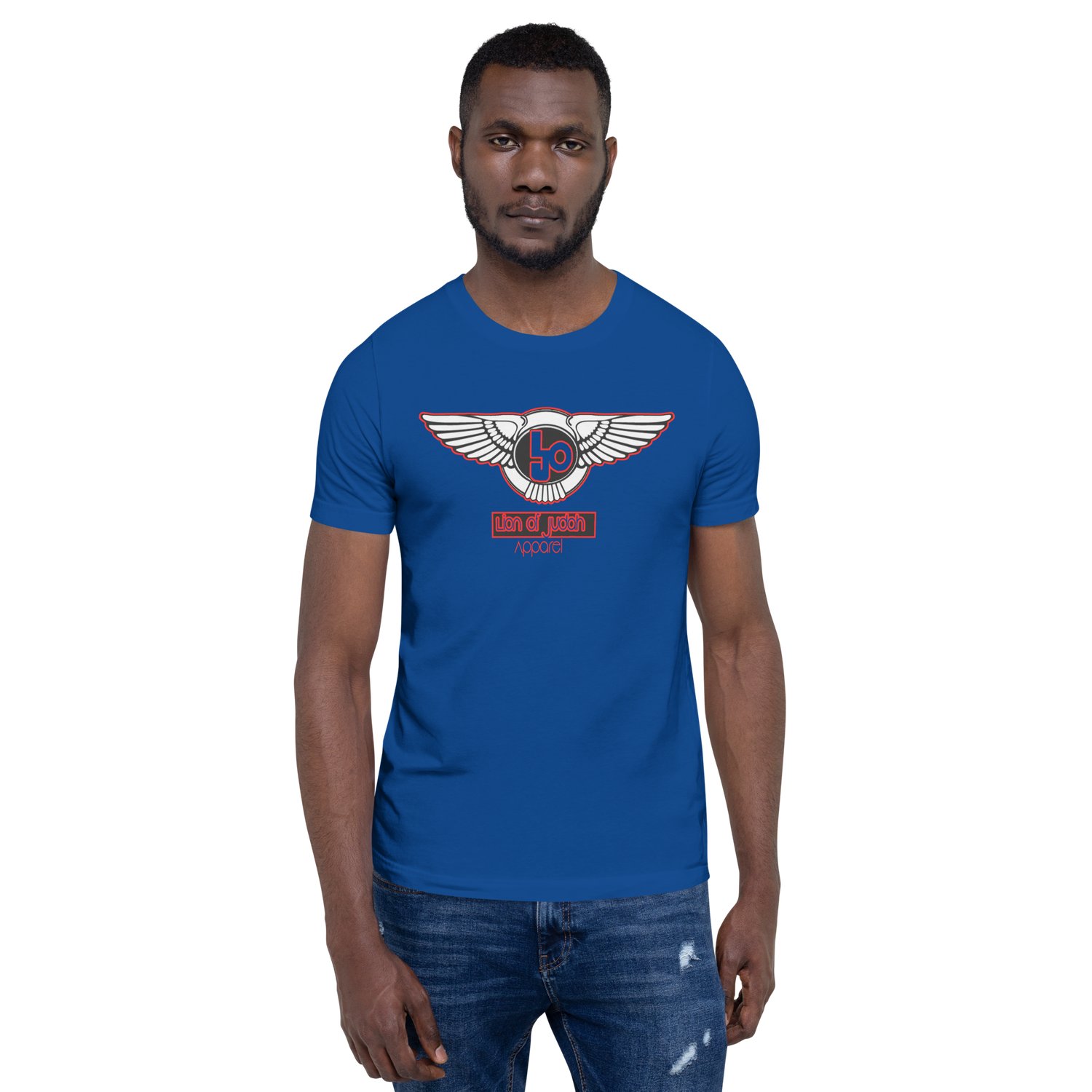 Lion Of Judah Blood Red logo Short-sleeve unisex t-shirt
