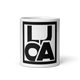 Lion Of Judah Apparel black new logo White glossy mug